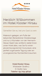 Mobile Screenshot of hotel-kloster-hirsau.de